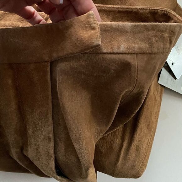 Bernardo Tan Real Suede Pants Size 8 New with tags - Picture 16 of 16